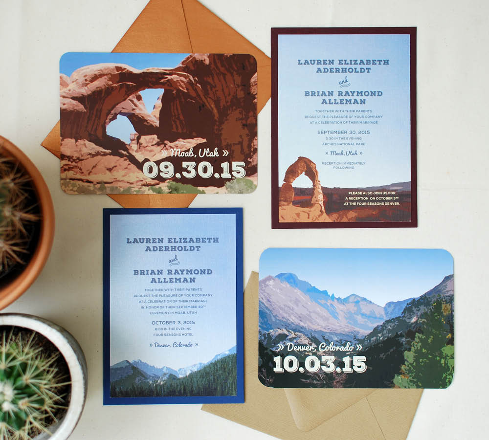 Moab & Denver Destination Wedding Suite, Graphic Design, Jessica Oviedo